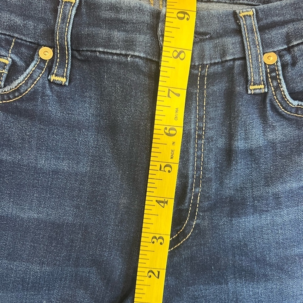 7 For All Mankind Distressed b(air) the ankle skinny jeans size 27 Women - Picture 8 of 14